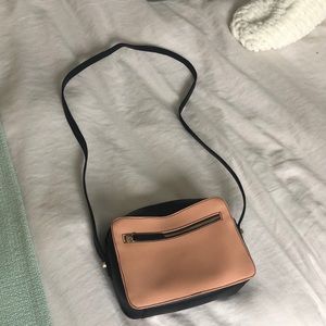 Blush and black Topshop crossbody